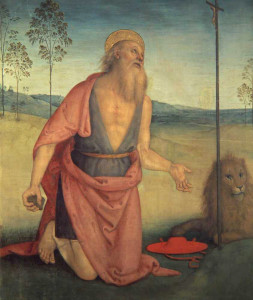 San Girolamo penitente - Perugino